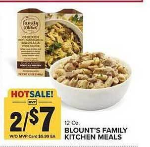 Food Lion Blount's family kitchen meals offer