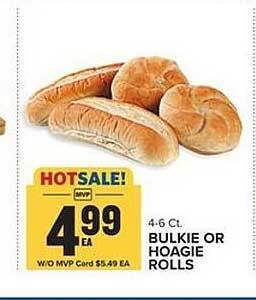Food Lion Bulkie or hoagie rolls offer
