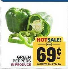Food Lion Green peppers offer