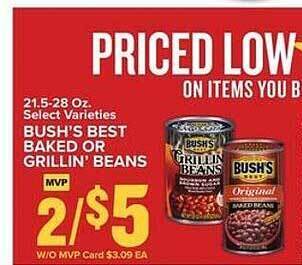 Food Lion Bush's best baked or grillin' beans offer