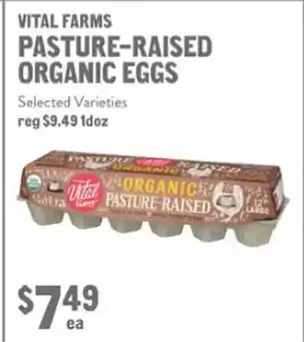 New Seasons Market Vital farms pasture-raised organic eggs offer