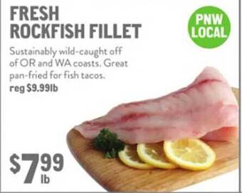 New Seasons Market Fresh rockfish fillet offer