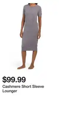 TJ Maxx Cashmere short sleeve lounger offer