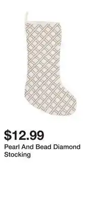 TJ Maxx Pearl and bead diamond stocking offer