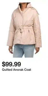 TJ Maxx Quilted anorak coat offer