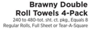 ShopRite Double roll towels 4-pack offer
