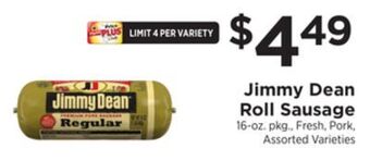 ShopRite Roll sausage offer