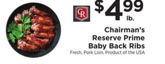 ShopRite Baby back ribs offer
