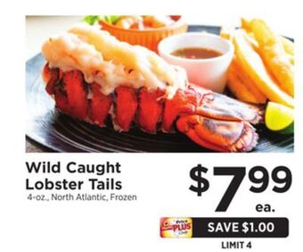 ShopRite Wild caught lobster tails offer