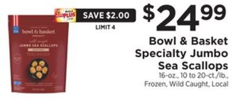 ShopRite Specialty jumbo sea scallops offer