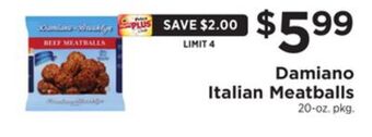 ShopRite Italian meatballs offer