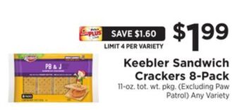 ShopRite Sandwich crackers 8-pack offer