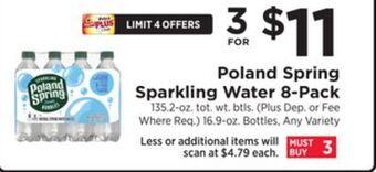 ShopRite Sparkling water 8-pack offer