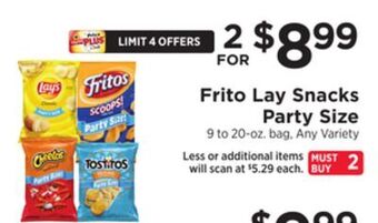 ShopRite Snacks party size offer