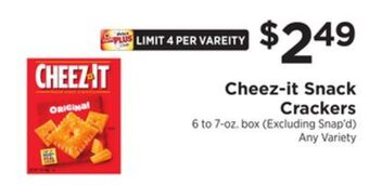 ShopRite Snack crackers offer
