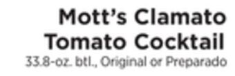 ShopRite Clamato tomato cocktail offer