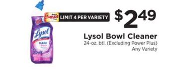 ShopRite Bowl cleaner offer