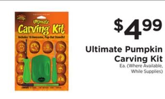 ShopRite Ultimate pumpkin carving kit offer