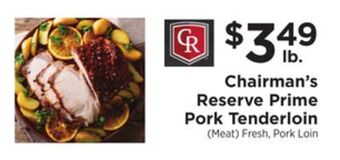ShopRite Reserve prime pork tenderloin offer