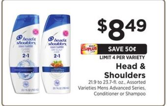 ShopRite Head & shoulders offer