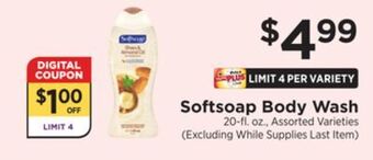 ShopRite Body wash offer