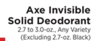 ShopRite Invisible solid deodorant offer