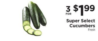 ShopRite Super select cucumbers offer