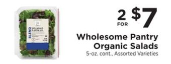 ShopRite Organic salads offer