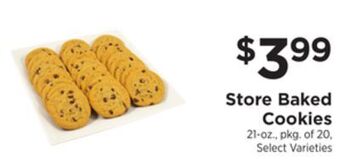 ShopRite Store baked cookies offer
