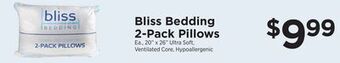 ShopRite Bedding 2-pack pillows offer