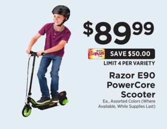 ShopRite E90 powercore scooter offer