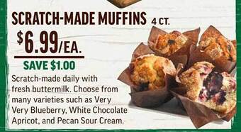 Central Market Scratch-made muffins offer