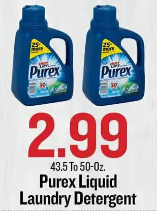 Purex Liquid Laundry Detergent 43.5 To 50-Oz,