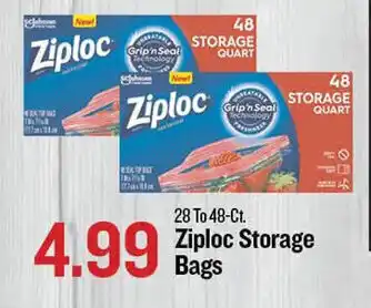 Bell's Food Store Ziploc Storage Bags 28 To 48-Ct. offer