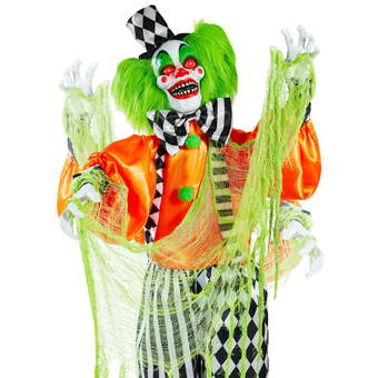 Walmart Best choice products funhouse freddy the motion activated animatronic killer clown halloween prop w/ pre-recorded lines offer