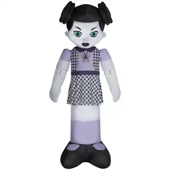 Walmart Airblown inflatables 12.5ft tall animated halloween inflatable colossal head turning goth girl offer