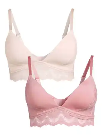 Walmart Jessica simpson women’s micro and lace wireless bras, 2-pack offer
