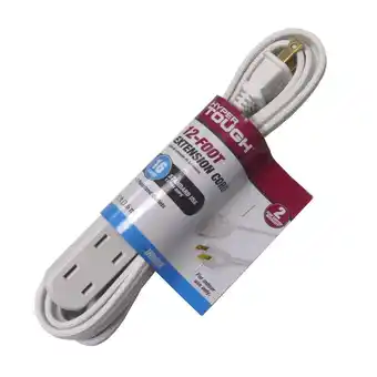 Walmart Hyper tough 12ft 16awg 2 prong white indoor household extension cord offer