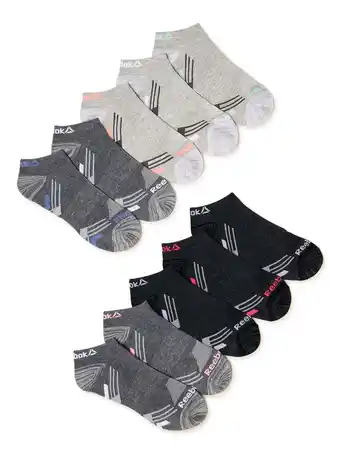 Walmart Reebok women's lightweight no show socks, 10-pack offer