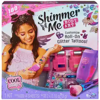 Walmart Cool maker, shimmer me body art with 4 metallic foils and 180 designs offer