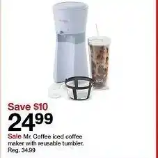 Target Iced-coffee maker with reusable tumbler offer