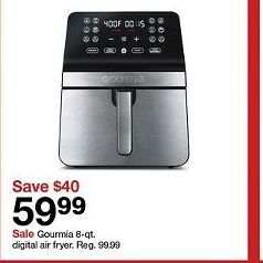 Target Gourmia digital air fryer offer