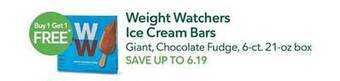 Publix Weight watchers ice cream bars offer