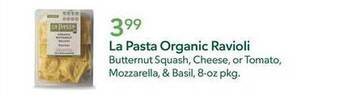 Publix La pasta organic ravioli offer