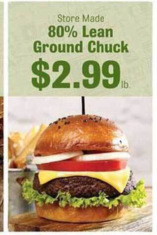 Robert Fresh Market 80% lean ground chuck offer
