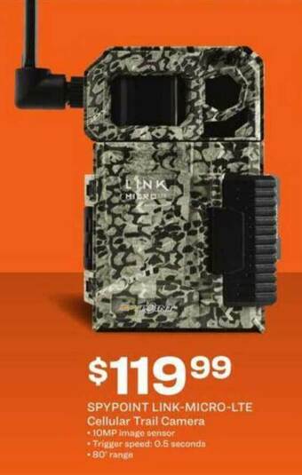 Academy Spypoint Link-micro-lte Cellular Trail Camera offer