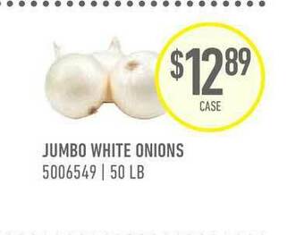 US Foods Chef's Store Jumbo White Onions offer