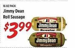 Rouses Jimmy dean roll sausage offer