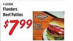 Rouses Flanders beef patties offer
