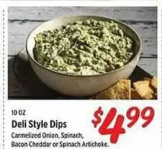 Rouses Deli style dips offer